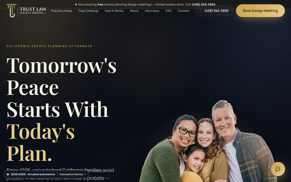 Law firm website redesign